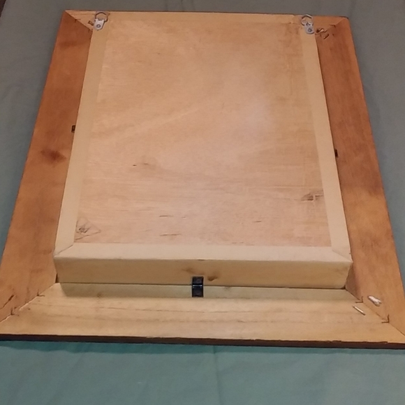 SALE! Wooden Tribal Carved Giraffe Mask Shadowbox Framed Safari Art MUST SEE - Picture 5 of 5